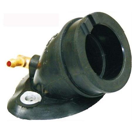 Collettore aspirazione RMS in gomma  con attacco depressore per maxi scooter Piaggio Gilera 125-150 4t, ricambio 100520050