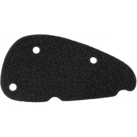 Filtro aria in spugna nera RMS per scooter Aprilia SR 50 ditech e SR street prodotti dal 2002 al 2009 - rif.originale ap8202302, ricambio 100601300