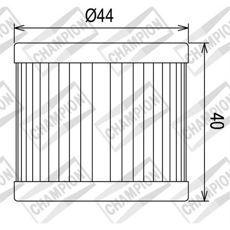 Filtro olio motore Champion f031 (RMS) per maxi scooter Suzuki Burgman 125-150-200-400 - rif.originale 16510-05240-000, ricambio 100609065