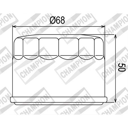 Filtro olio Champion cof047 Yamaha T-MAX 500 e Kymco xciting 500, ricambio 100609085