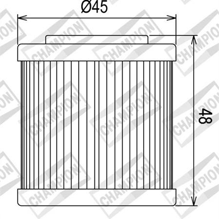 Filtro olio Champion cof054 husquarna  te tc 410-610, ricambio 100609225