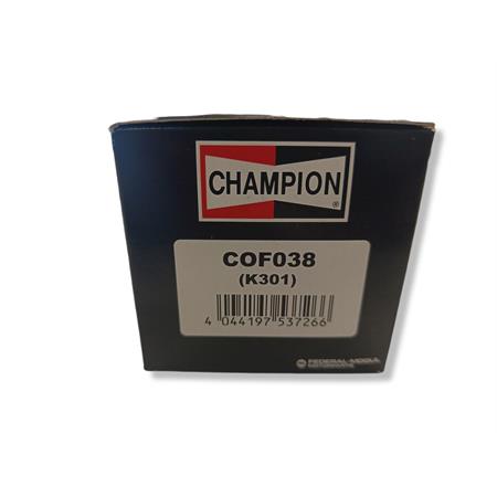 Filtro olio Champion COF038 per maxi moto Suzuki e Aprilia RSV 1000 cc, ricambio 100609515