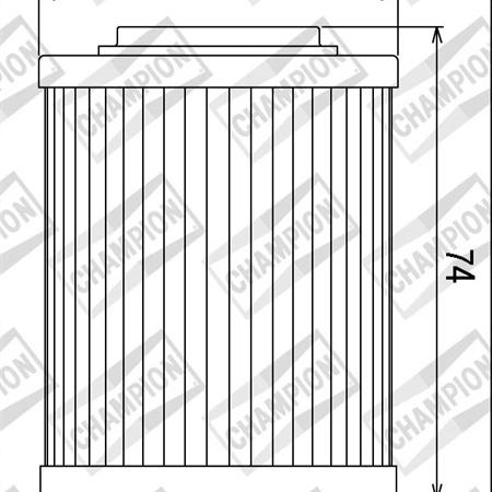 Filtro olio cof052 etv-rsv1000, ricambio 100609585