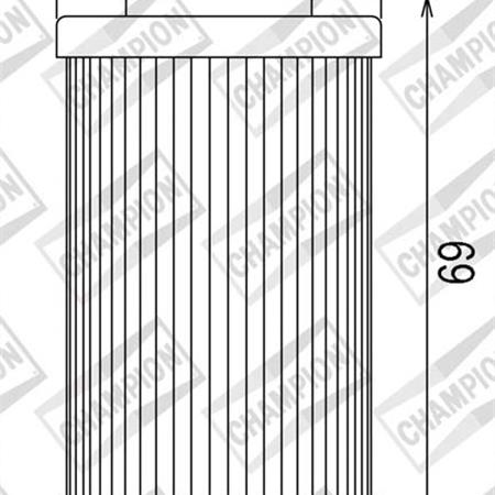 Filtro olio cof555 ktm 250 07, ricambio 100609605