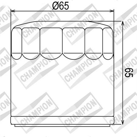 Filtro olio motore codice COF453 per maxi moto Benelli 900, ricambio 100609765