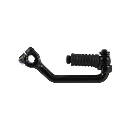 Pedale leva messa in moto RMS in metallo di colore nero per scooter 50 con motore Peugeot Buxy-Zenith-Speedake, ricambio 121530030