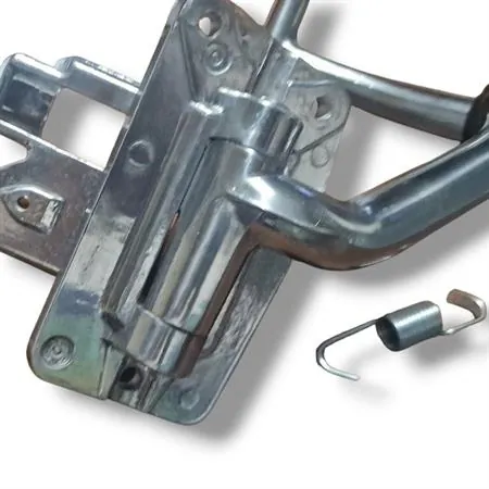 121530191 Pedale freno posteriore RMS in alluminio spazzolato completo di molla ritorno, gommino tondo battuta e perno fissaggio cavo freno per Piaggio Vespa 50 R, L, N e 125 primavera