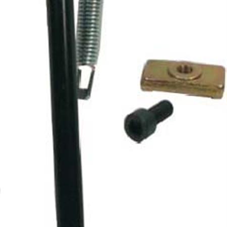 Cavalletto laterale RMS di colore nero per scooter 50 Piaggio Gilera Typhoon-NRG-storm, ricambio 121630050