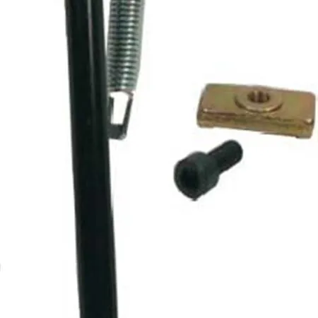Cavalletto laterale RMS di colore nero per scooter 50 Piaggio Gilera Typhoon-NRG-storm, ricambio 121630050