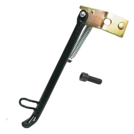 Cavalletto laterale RMS di colore nero per scooter 50 MBK Booster track e Yamaha bump, ricambio 121630200