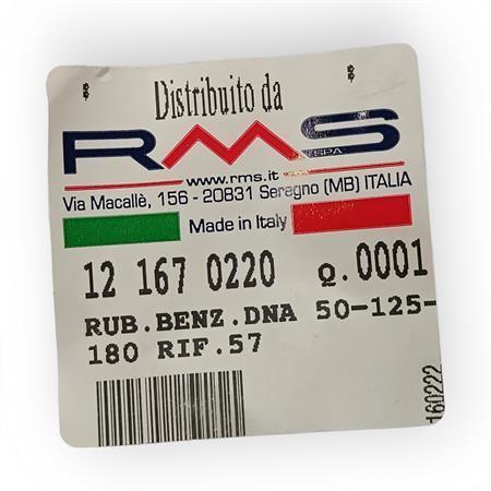 Rubinetto benzina a depressione RMS per scooter e maxi scooter Piaggio e Gilera 50, 125 e 180 cc 2 tempi ricambio 121670220