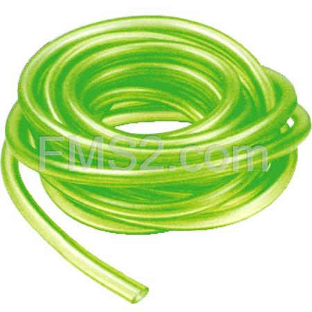 Tubo olio miscelatore RMS in gomma di colore verde con misura 2,5mm x 5mm e lunghezza 1 metro, ricambio 121690080