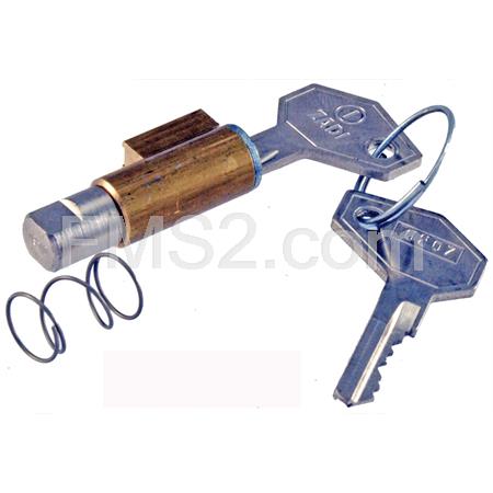 Lucchetto serratura blocca sterzo Vespa 50 e 125 con chiave metallica Zadi guida 4 mm (RMS), ricambio 121790192