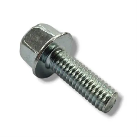 121856050 Vite bullone flangiata RMS per fissaggio marmitta al cilindro degli scooter con motore Minarelli verticale ed orizzontale aria e liquido, filetto mm6x1