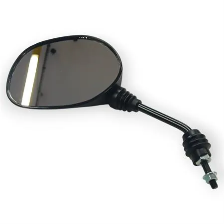 122760060 Specchio retrovisore sinistro RMS in plastica nera per scooter Gilera Typhoon, Storm e Piaggio Nrg, Ntt, Nrg Mc2 50 cc prodotti fino al 1998