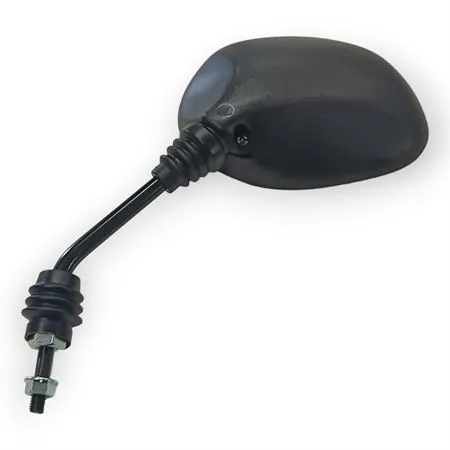 122760060 Specchio retrovisore sinistro RMS in plastica nera per scooter Gilera Typhoon, Storm e Piaggio Nrg, Ntt, Nrg Mc2 50 cc prodotti fino al 1998