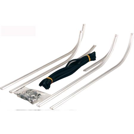 Strisce pedana RMS in alluminio e gomma completa di puntalini e rivetti per il montaggio sulla Vespa 50 Special-125 Primavera-125 ET3, ricambio 142660030