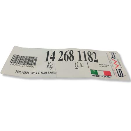 Ped.vespa 50n/r c/fori l.90cm, ricambio 142681182