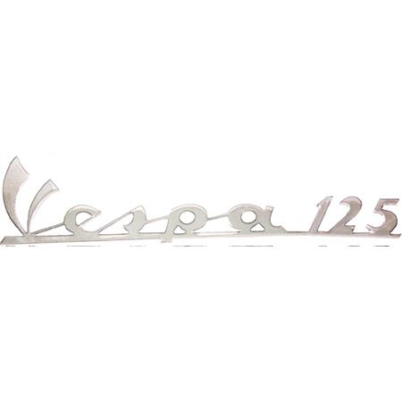 Scritta in alluminio per Vespa (RMS, Kenda, Duro), ricambio 142720250