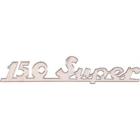 Targhetta 150 super in alluminio per Vespa, ricambio 142720280