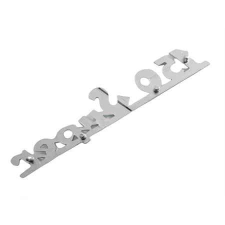 Targhetta 150 super in alluminio per Vespa, ricambio 142720280