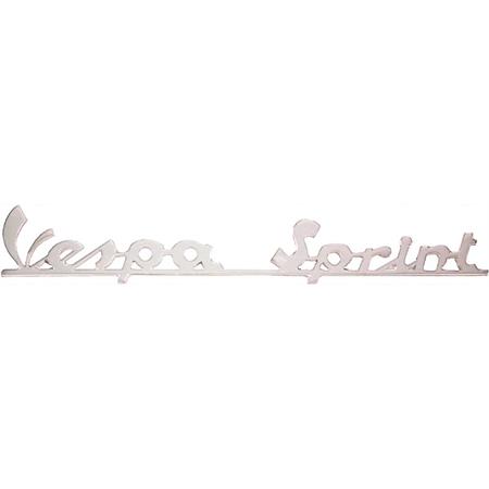 Targhetta Vespa sprint in alluminio per Vespa, ricambio 142720300
