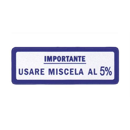 Conf 10 targ grandi miscela 5%, ricambio 142720490