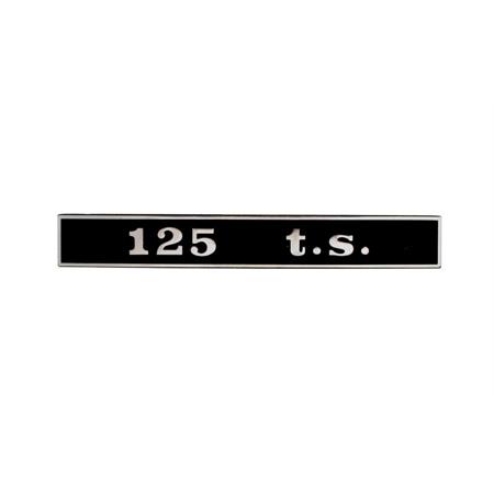 Targhetta posteriore rettangolare per Piaggio Vespa 125 t.s., ricambio 142721020
