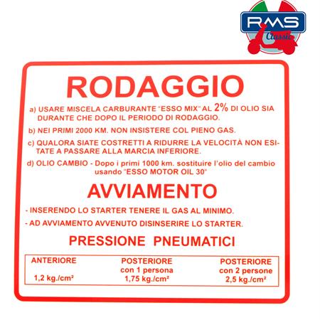 Targ rossa rodaggio v. rally, ricambio 142721040