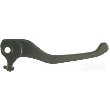 Leva freno destra RMS in alluminio nero per scooter Mbk e Yamaha Booster e Bw's prodotti dal 1999 fino al 2001, ricambio 184120471