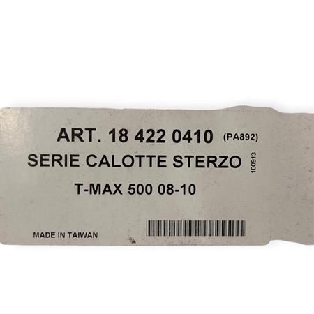 Serie calotte sterzo complete RMS per maxi scooter Yamaha T-MAX 500 prodotti dal 2008 al 2010, ricambio 184220410