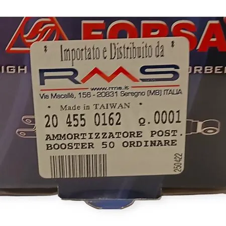 204550162 Ammortizzatore posteriore regolabile Ital-MBK-Yamaha (RMS, Kenda, Duro)