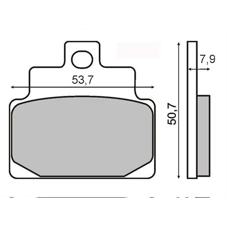Pastiglie freno RMS (pasticche), per maxi scooter Aprilia 100-125-150 4  semimetalliche, ricambio 225100460