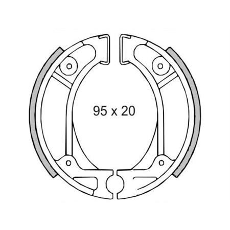Ganasce Freno Honda Vision - Kymco, codice 225120070