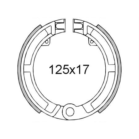 Ganasce freno anteriori Piaggio Vespa 50cc-v.Et3-Primavera 125cc 26650, codice 225120171
