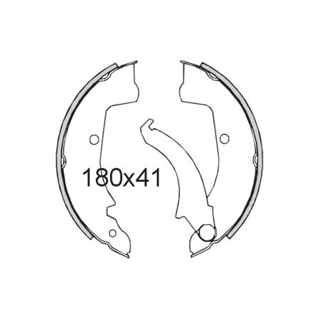Ganasce freno Piaggio Ape Car-Ape MPV P601, codice 225120251