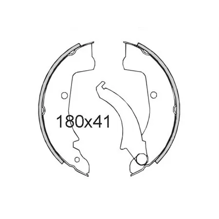 Ganasce freno Piaggio Ape Car-Ape MPV P601, codice 225120251