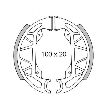 Ganasce freno posteriori Piaggio Free-Sfera Rst 50cc, codice 225120360