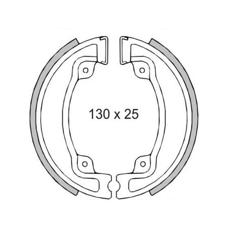 Ganasce freno posteriori Honda Cn 250cc, codice 225120400