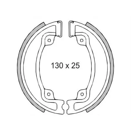 Ganasce freno posteriori Honda Cn 250cc, codice 225120400