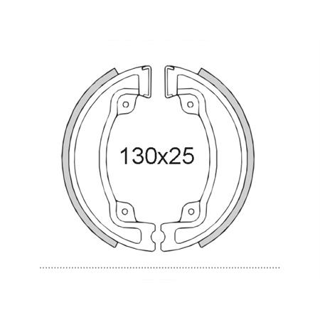 Ganasce freno posteriori Honda Cn 250cc, codice 225120401