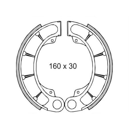Ganasce freno posteriori Honda Pantheon 125cc-Foresight 250cc, codice 225120410