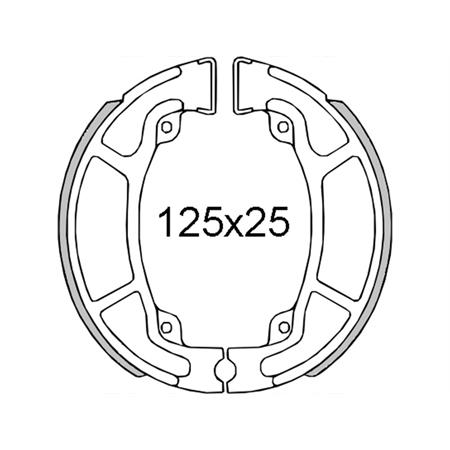 Ganasce freno posteriori Honda Sh 125-150cc, codice 225120471