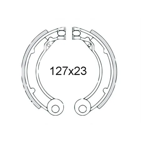 Ganasce posteriori Vespa 125-150 1963-1972 081229, codice 225120531