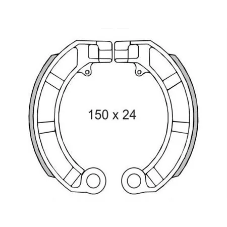 Ganasce freno Piaggio Vespa Px 125-150cc 414450, codice 225120570