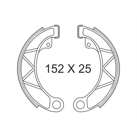 Ganasce freno Lambretta, codice 225120601