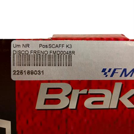 Disco Freno FMD0048R, codice 225169031
