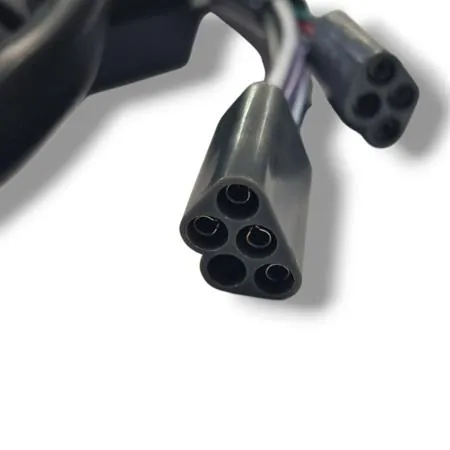 246090102 Devio frecce sinistro Grabor con 8 fili e 2 connettori specifico per Piaggio Vespa PK 50 S