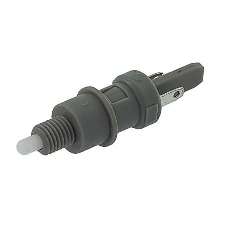 Interruttore stop in plastica con attacco a filetto per scooter, maxi scooter e ciclomotori Peugeot e applicabile anche su altre marche, ricambio 246140640