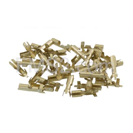 Faston cilindrico femmina in metallo dorato venduto singolarmente (RMS), ricambio 246330300